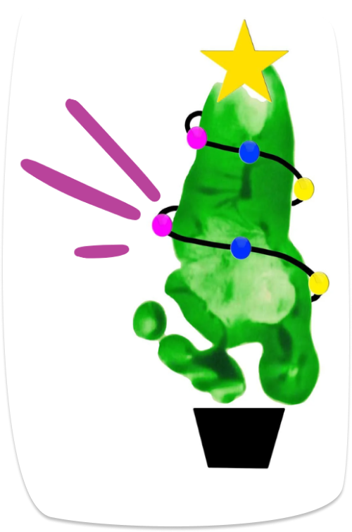 Juletre av fotavtrykk